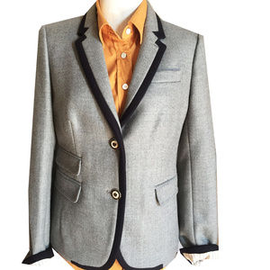 J Crew Gray Wool Schoolboy Blazer NWT!